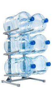 Подставка "A.E.L" на 6 бутылей серая