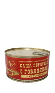 “Каша перловая с говядиной” ГОСТ 325 г ж/б