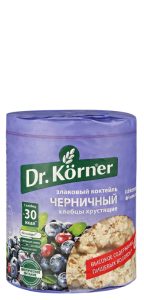 Хлебцы Dr.Korner "Злаковый коктейль черничный" 100 г