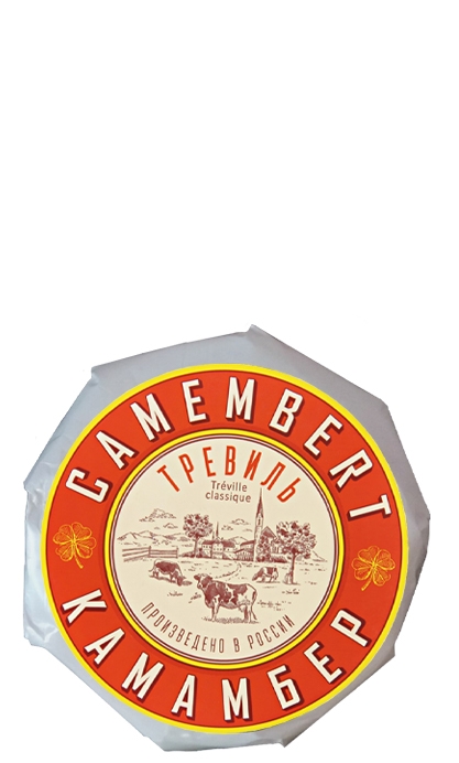 Сыр камамбер классик с белой плесенью “Тревиль” 130 г