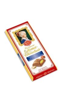 Шоколад "Reber Alpen Vollmilch" с пралине и фисташками 100 г