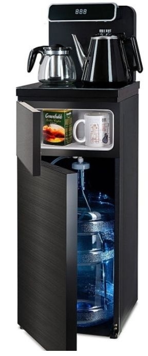 Кулер-тиабар с чайным столиком Ecotronic TB10-LNR black