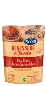 Riso Scotti Riso Rosso Farro e Semi di Chia “Рис красный с чиа” 250 г
