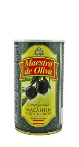 Маслины "Maestro De Oliva" ("Маэстро дэ олива") с/к 360 г