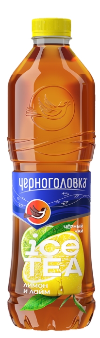 Холодный чай черный Черноголовка "Лимон-лайм" 1.5л