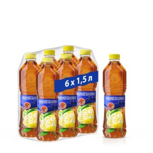 Холодный чай черный Черноголовка "Лимон-лайм" 1.5л