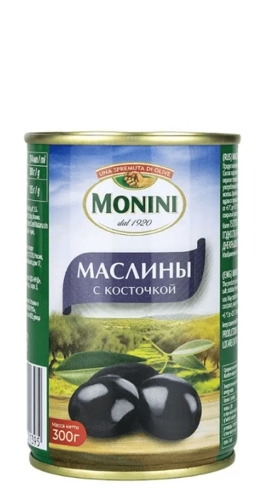 Маслины с косточкой Monini ("Монини") 300г